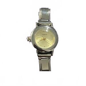 Silver circle Italian charm watch